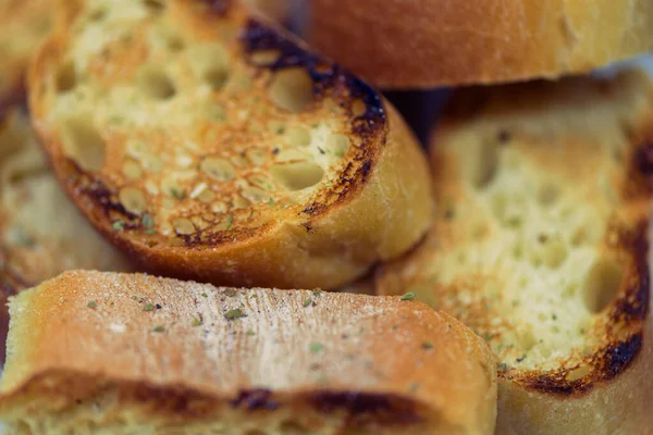 Zbliżenie Świeżych Pieczywa Chleb Jako Tło — Zdjęcie stockowe