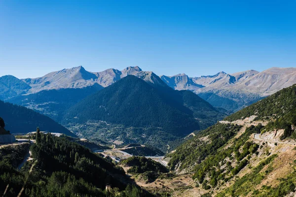 Vista Panorâmica Das Montanhas Durante Dia Conceito Viagem — Fotografia de Stock