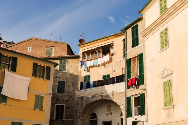 Vista Del Pueblo Costero Tellaro Lerici Italia — Foto de Stock