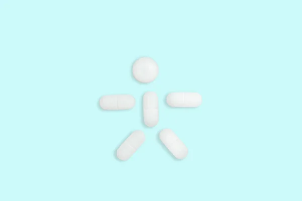 Mensen Gemaakt Van Pillen Achtergrond Concept — Stockfoto