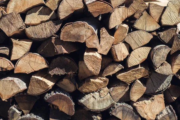 木制背景 冬天的柴火 成堆的柴火 一堆柴火 — 图库照片