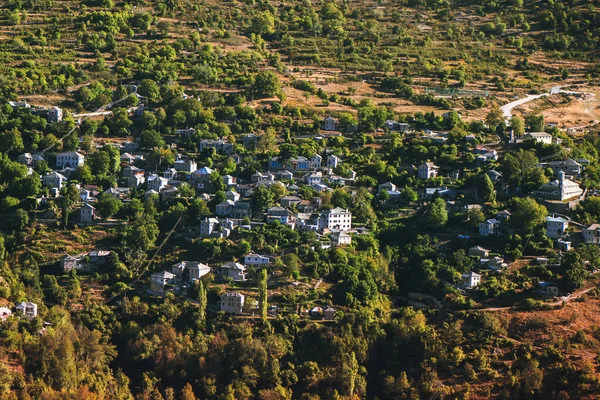 Vista Panorámica Aldea Tradicional Kalarites Parque Nacional Tzoumerka Grecia Región — Foto de Stock