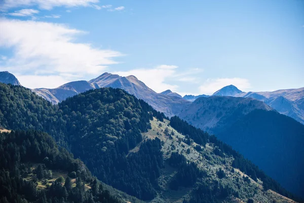 View of Interlaken region from Harderkulm viewpoint which is 1,321 metres above from sea level Interlaken ,Switzerland. 