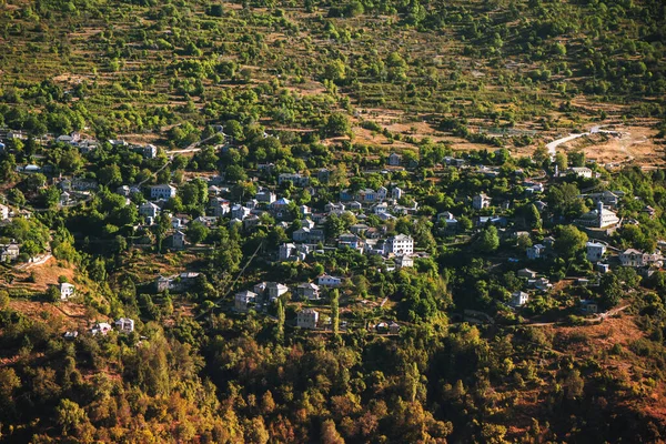 Vista Panorámica Aldea Tradicional Kalarites Parque Nacional Tzoumerka Grecia Región — Foto de Stock