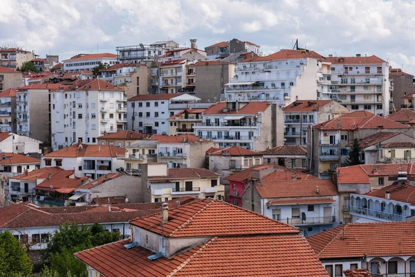 Panoramic View Downtown Kastoria Town Greece — ストック写真