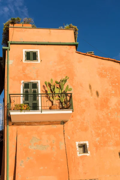 Vista Para Vila Costeira Tellaro Lerici Itália — Fotografia de Stock