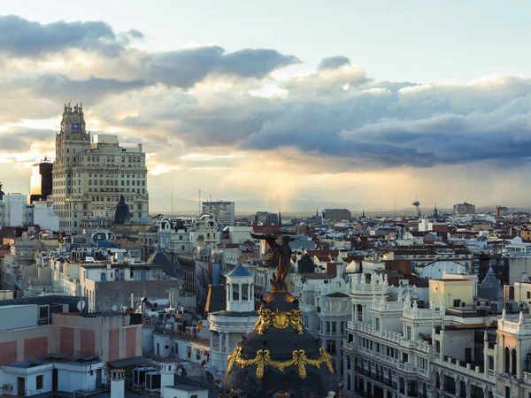 Blick Auf Die Stadt Madrid Bei Tag — Stockfoto