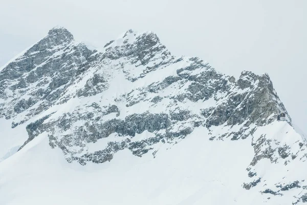 Jungfrauの最大の氷河のピーク時に表示されます スイスのベルネーゼ オーバーランドスイスアルプス — ストック写真