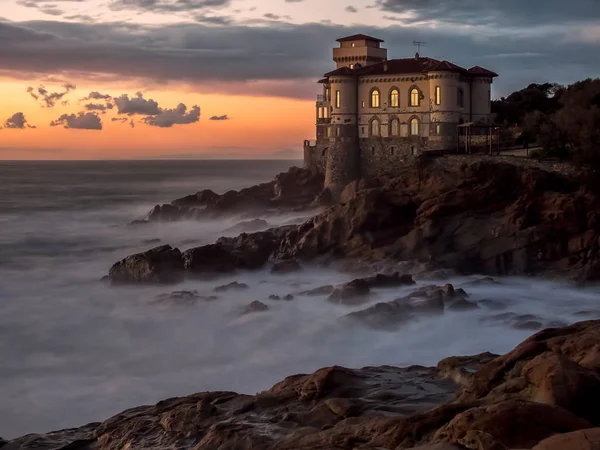 Sunset at Boccale Castle's — Stock Photo, Image