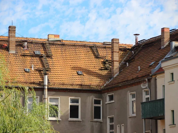 Çatı soyut Leipzig Almanya'dan güvenli bacaları ile