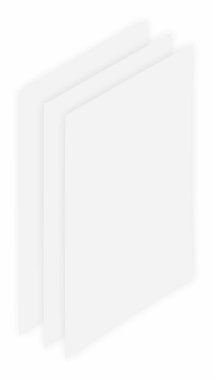 Beyaz arkaplan üzerindeki şablon kağıtları, illüstrasyon.