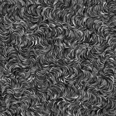 Arka plan, doku. Soyutlama. Kafa karıştırıcı, düzensiz ve dengesiz bir görüntü. Renk: Gri, siyah, beyaz.