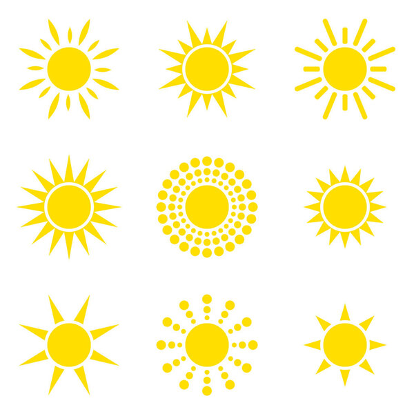 Sun collection icon