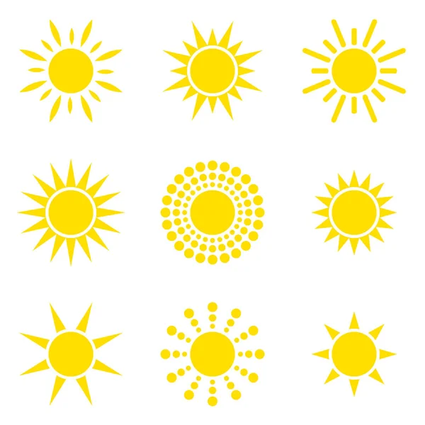 Sun collection icon — Stock Vector