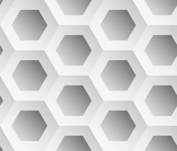 Abstrakt bakgrund grå hexagoner — Stock vektor