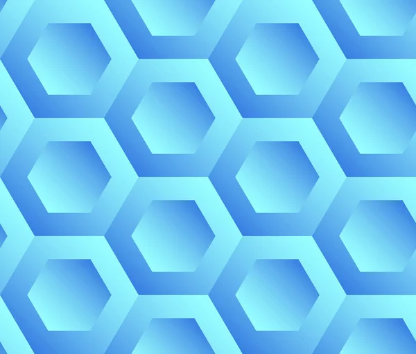 Abstrakt baggrund blå sekskanter – Stock-vektor