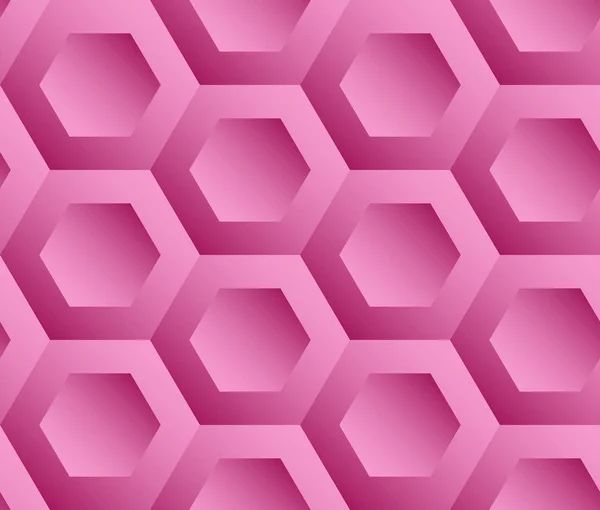 Abstrakt baggrund lyserøde sekskanter – Stock-vektor