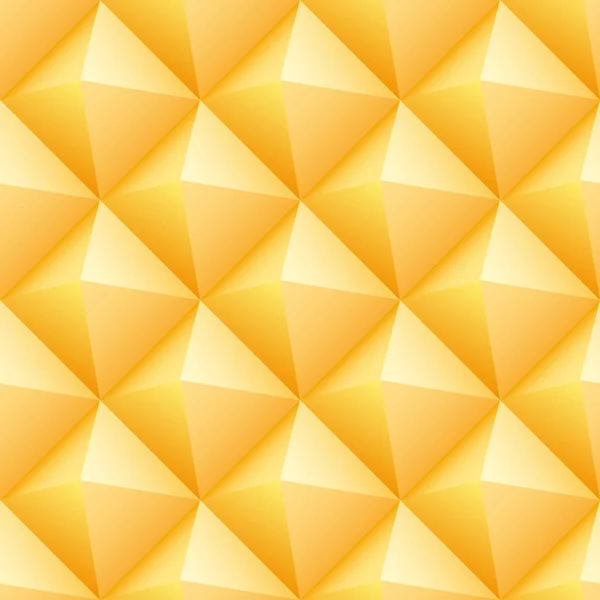 Gula trianglar sömlösa mönster — Stock vektor