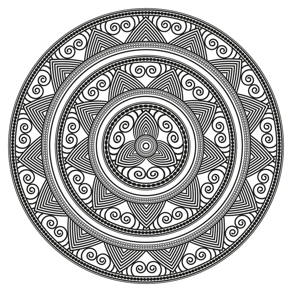 Bloemen Mandala vector — Stockvector