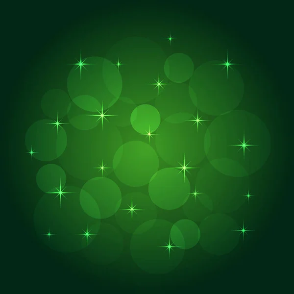 Абстрактный фон с зеленым боке — стоковый вектор