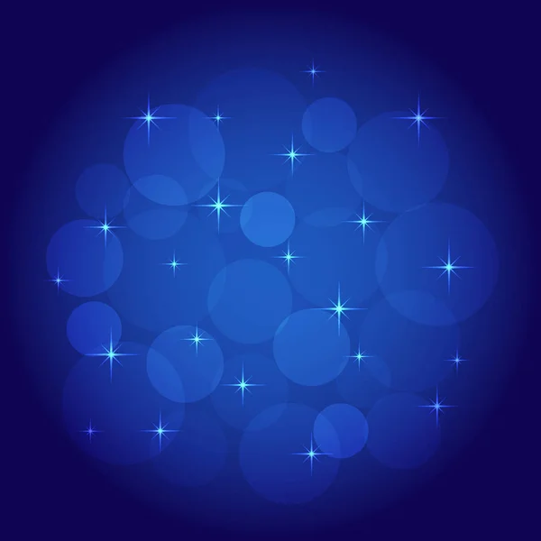 Abstracte achtergrond met bokeh blauw — Stockvector