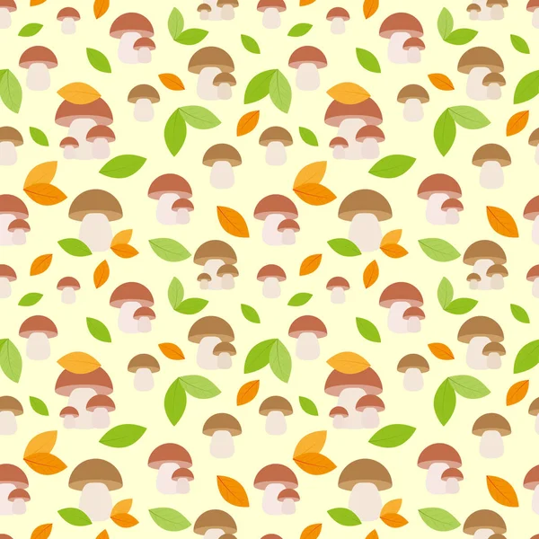 Mushrooms_background — 스톡 벡터