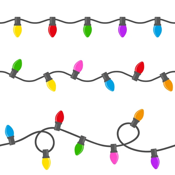 Guirnalda brillante patrón sin costura — Archivo Imágenes Vectoriales