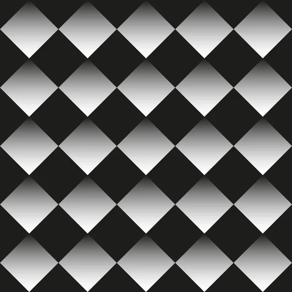 黒と白の菱形の背景 — ストックベクタ