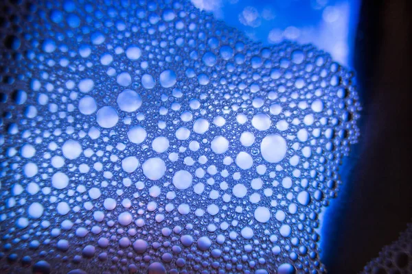 Gotas Aceite Colores Una Superficie Agua — Foto de Stock