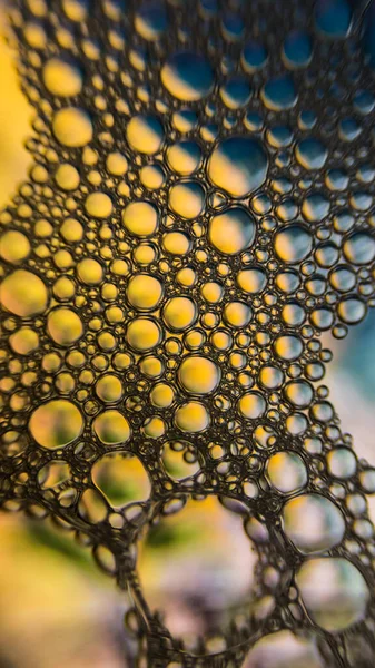 Agua Abstracta Con Burbujas Texturas Frescas Superficie Burbuja Con Increíble — Foto de Stock
