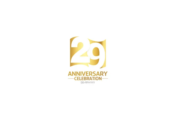 Річчя Мінімалістичний Логотип Років Річчя Вітальна Листівка Запрошення День Народження — стоковий вектор