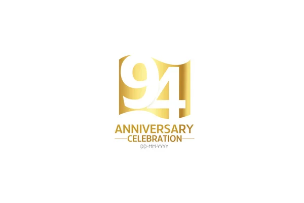 Años Aniversario Minimalista Logo Años Jubileo Tarjeta Felicitación Invitación Cumpleaños — Archivo Imágenes Vectoriales