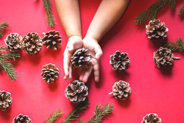 Kırmızı arkaplanda Firavun konileri.