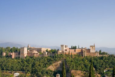Granada 'daki Alhambra manzarası