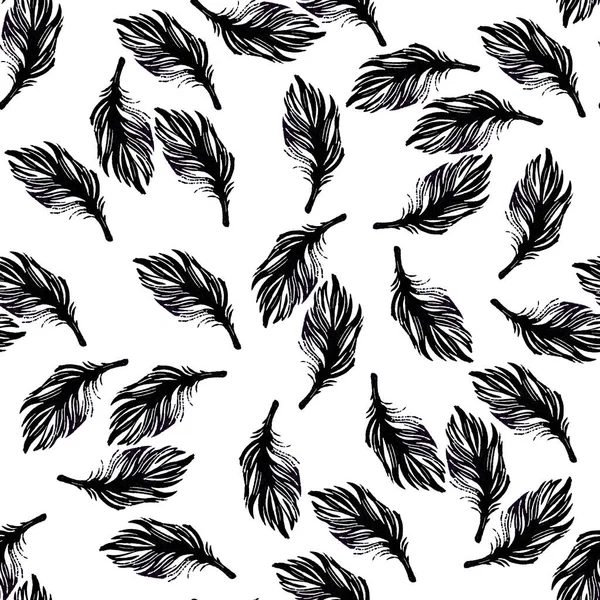 Pływające druki ptaków mieszają bezszwowe wzory. — Zdjęcie stockowe