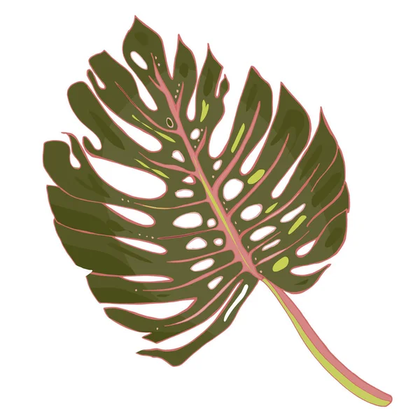 Tropische palmbladeren, jungle blad vector naadloze bloemen patroon achtergrond. — Stockvector