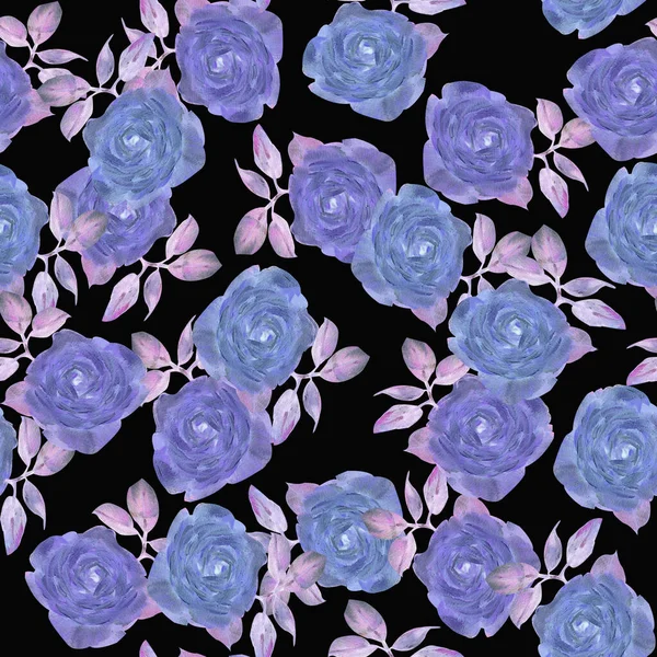 Yağ çizimi. Farklı kırmızı çiçeklerin kusursuz deseni gül ve beyaz arka planda güller bırakır. Tekstil, ambalaj kağıdı, ambalaj kağıdı, masa örtüsü, bez, perde, duvar kağıdı yaratmak için.