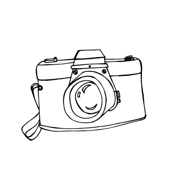 Icône Caméra Isolée Sur Fond Blanc Symbole Caméra Pour Votre — Image vectorielle