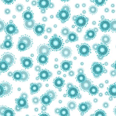 Farklı türde virüsler. Bakteri Biyolojisi Organizmaları Kusursuz Düzen. Çin 'de Coronavirus 2019-ncov. Tıbbi Genetik Bakteriyolojik Mikroorganizma. Düz Vektör İllüstrasyonu