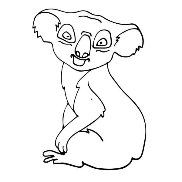 動物保護の日 動物を救い森を救え かわいい漫画の小さなコアラ 世界野生動物の日 — ストックベクタ