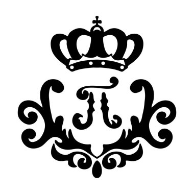 Zarif çiçek monogramları ve dekoratif unsurlar. Davetler, etiketler için şablonlar tasarla. Düğün monogramları. Kaligrafik zarif süs.