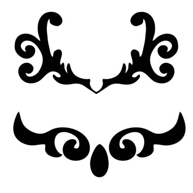 Zarif çiçek monogramları ve dekoratif unsurlar. Davetler, etiketler için şablonlar tasarla. Düğün monogramları. Kaligrafik zarif süs.