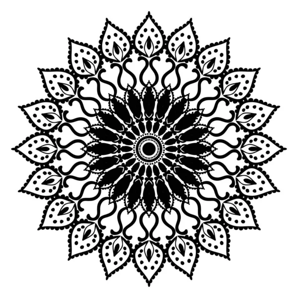 Vektorelement Arabeske Für Designvorlage Luxuriöse Ornamente Orientalischen Stil Schwarz Weiß — Stockvektor