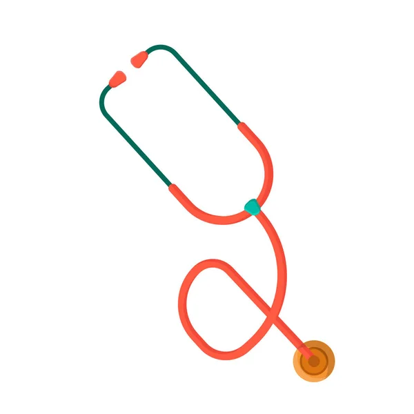 Stethoscope Grafikus Ikon Stethoscope Jel Elszigetelt Fehér Háttérrel Szimbolikus Orvoslás — Stock Vector