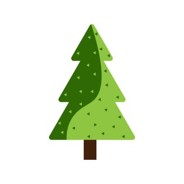 Ladin. Noel ağacı, kozalaklı. Tebrik kartı, bayram posteri ya da parti davetiyesi, çıkartma.