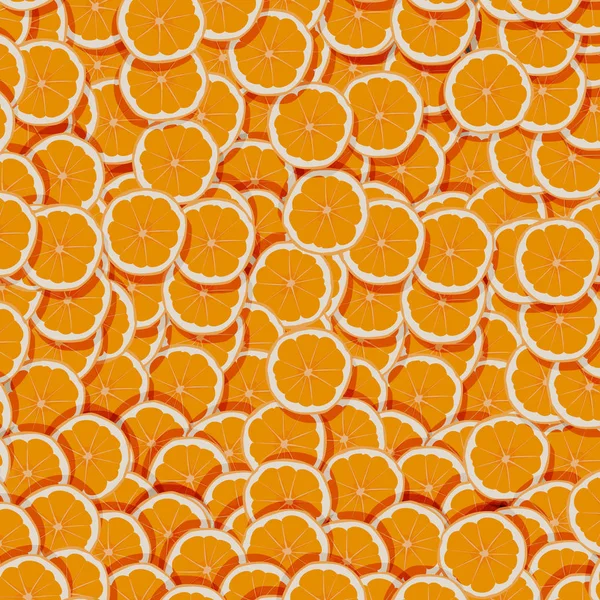 Orangen Hintergrund Mit Geschnittenen Orangen Sommer Hintergrund Mit Orangen Früchten — Stockvektor
