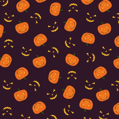 Karanlıkta balkabağı desenli Cadılar Bayramı. Cadılar Bayramı geçmişi