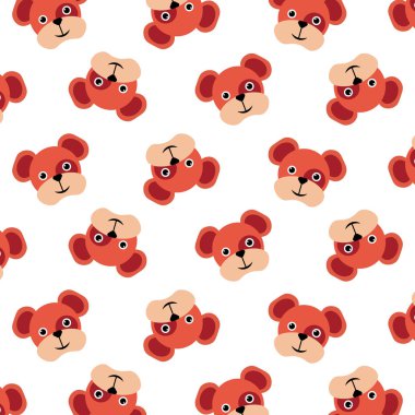 Beyaz üzerinde şirin köpek deseni tasarımı. Beyaz, sevimli köpeklerin arka planı. Çocuklar için yavru desen