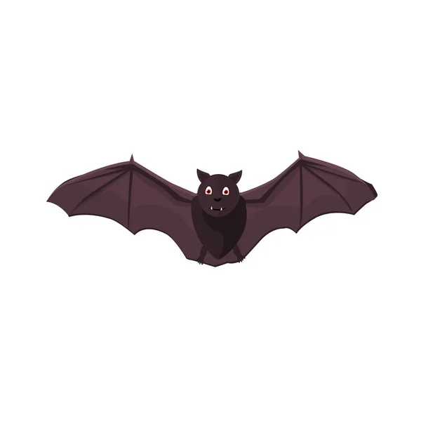 Illustration Isolée Chauve Souris Sur Fond Blanc — Image vectorielle