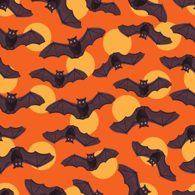 Kusursuz yarasa desenli tasarım. Yarasa geçmişi. Yarasalarla Cadılar Bayramı deseni